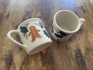 Hartstone USA Gingerbread Christmas Holiday Stoneware Mug 2 Pc. Set - Picture 1 of 7