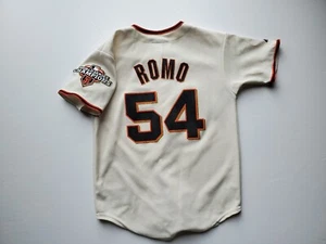 San Francisco SF Giants Sergio Romo Majestic Jersey Youth M 2012 Champion Patch - Picture 1 of 10