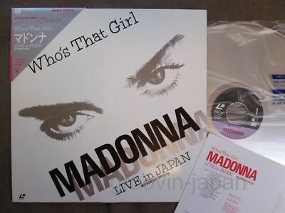 MADONNA Who's That Girl JAPAN Laser Disc LD 08WL-35 w/TRIANGLE OBI+INSERT  - Image 1 of 4