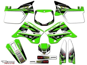 1996-1998 KAWASAKI KX 125 250 KX125 KX250 KIT GRÁFICO CALCOMANÍAS DECO STICKERS 1997 - Imagen 1 de 4