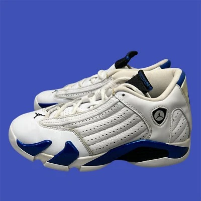 Nike Air Jordan 14 Retro GS 'Hyper Royal' 487524-104 Juvenil Talla 5Y Mujer Talla 6.5 Foto 1 de 4