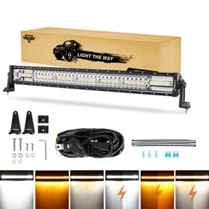Auxbeam 30inch 180W LED Light Bar 6 Modes Strobe Offroad for Chevy Ford Driving - Picture 1 of 12