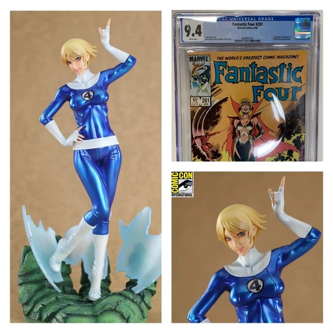Invisible Woman SDCC Only 500 made + Comic - KOTOBUKIYA BISHOUJO - New Sealed Cover
