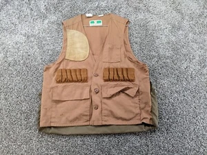 VTG Game Winner Sportswear Khaki Duck Canvas Bird Hunting Fishing Vest Medium - Picture 1 of 12