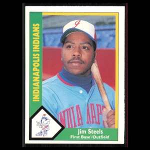 Jim Steels #65 1990 CMC Minor League Indianapolis Indians Baseball Card MLB NM - Picture 1 of 3