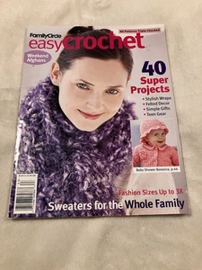 Fall 2006 Family Circle Easy Crochet Magazine Patterns Afghans Sweaters Purses - Picture 1 of 2