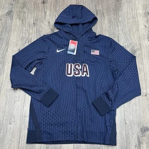 Nike USA Jacke Größe Large Herren blau Dri Fit ADV Basketball Spiel $ 180 - Bild 1 von 16