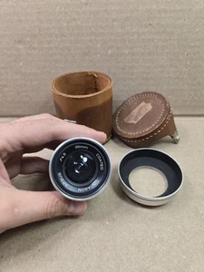 Argus 35mm f4.5 Coated Cintagon Lens w/ Lens Hood & Leather Case Used Untested - Picture 1 of 21