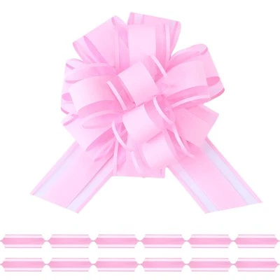 6 PIEZAS 6 pulgadas Rosa Tirar Arcos para Envoltura de Regalo Cesta Caja Día de San Valentín Foto 1 de 4