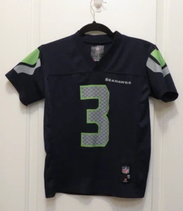 NFL Seattle Seahawks Camiseta Equipo Juvenil Pequeña S Russell Wilson #3 Fútbol - Imagen 1 de 5