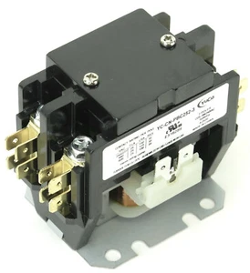 AIR CONDITIONING DEFINITE PURPOSE CONTACTOR FLA 25AMP 2POLE 240V COIL - Picture 1 of 6