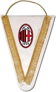 GAGLIARDETTO Triangolare 20x28 cm A.C. Milan Sfondo Bianco - Prodotto Ufficiale - Picture 1 of 1