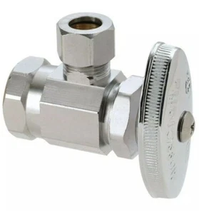 BRASSCRAFT Multi-Turn ANGLE VALVE 1/2" FIP INLET X 3/8" COMP, OCR19 C1 - Picture 1 of 1