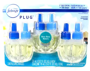Febreze Fade Defy PLUG Air Freshener Refill, Bora Bora Waters Scent, (3) .87 fl. - Picture 1 of 2