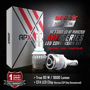 Stark APX 90W 9600LM LED 6000K White Fog Light Conversion Kit - H10 9145 9140 - Foto 1 di 7