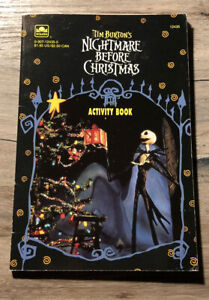 Tim Burton's Nightmare Before Christmas Activity Book - 1993