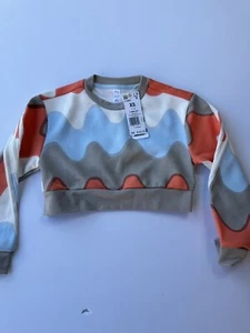 Adidas Girl Sweatshirt Multi Sport Multi Deporte Marimekko Sz XS 7-8Y - Picture 1 of 7