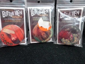 New Vintage  VAMPIRE Button Men Combat Game 6  Buttons  NEW  in package - Picture 1 of 4