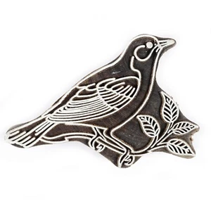 Bird Shape Wood Print Henna Blocks Indian Wooden Printing Fabric Textile Stamps - Picture 1 of 3