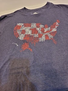 MAD Engine graphic tshirt, mens 2XG, heathered blue, USA - Picture 1 of 5