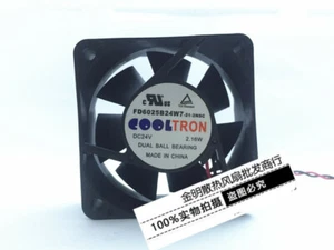 COOLTRON 6025 6CM FD6025B24W7-21-2NSC 24V 2.16W inverter fan - Picture 1 of 2