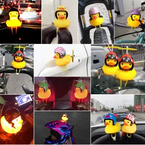 Kids Bike Horn Cute Bicycle Lights Duck Bell Horns for Toddler Children Adults - Picture 1 of 20