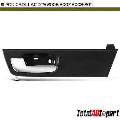 Manija de puerta interior cromada + negra para Cadillac DTS 2006-2011 conductor delantero izquierdo Foto 1 de 4