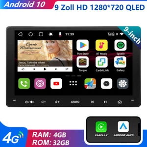 ATOTO S8 Android Doppel Din 9 Zoll Autoradio GPS 4G+32G WiFi Integriertes 4G LTE - Bild 1 von 9