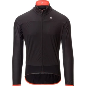 NEW Giordana AV 100 Winter Jacket Men's XXL Black/Orange Acqua+Vento Cycling - Picture 1 of 12