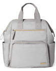 Skip Hop MainFrame Backpack Diaper Bag - Cement Baby Pockets Zip Changing Pad