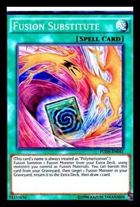 A329 YUGIOH SPELL CARD FUSION SUBSTITUTE FUEN-EN041 - Picture 1 of 1