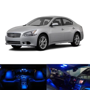 Paquete interior 15 luces de matrícula LED azules para Nissan Máxima 2009-2014 - Imagen 1 de 3