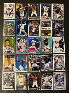 San Francisco Giants 100 Card Lot Refractor Rookie Insert Parallel RC - Picture 1 of 20