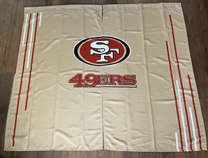 NFL Football San Francisco 49ers Window Curtain Drape Set 2- Panels 64”x36” - Picture 1 of 3