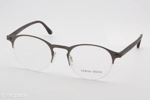 Giorgio Armani AR5064 3032 Male Round Glasses Frames Grey 49mm - Picture 1 of 8