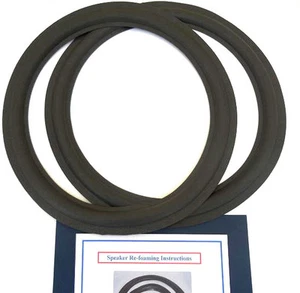 NEW 2 PK PACK 15" INCH FOAM EDGE SURROUND SPEAKER REPAIR KIT - Picture 1 of 1