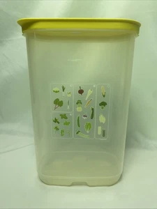 Tupperware FridgeSmart vertikaler Behälter ohne Einsatz 3,2 Liter Entlüftungslasche gelb - Bild 1 von 6