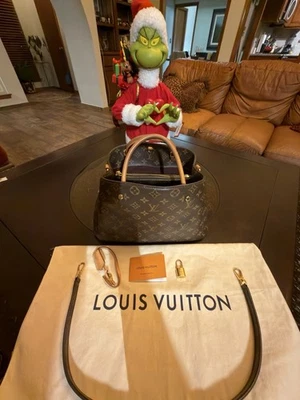 Подлинный Louis Vuitton Montaigne MM монограмма холст наплечная сумка - Изображение 1 из 4