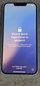 Apple iPhone 14 128go Bleu tres bon état, toutes pièces d'origine ICLOUD BLOQUÉ - Photo 1/5