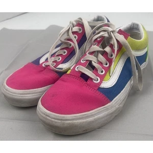 Zapato de Skate Vans Old Skool Neón Bloque de Color para Mujer Talla 6.0 Para Hombre Talla 4.5 Bueno - Imagen 1 de 11