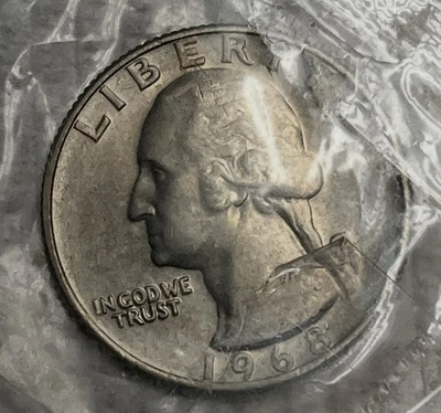 1968 P Washington BU BRILLIANT COIN UNC/MINT GEM - Image 1 of 4