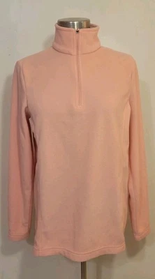 Lands End Mujer Vellón Cuarto Cremallera Rosa/Melocotón En Color Talla Pequeña 6-8 Foto 1 de 4
