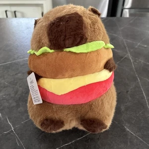 Realistic Capybara Burger Plush, Cute Capybara Stuffed Animal Pillow New In Pkg - Picture 1 of 6