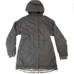 Athleta Vortex Reversible Black Down Parka Jacket Womens Size XXS Puffer Coat - Picture 1 of 16