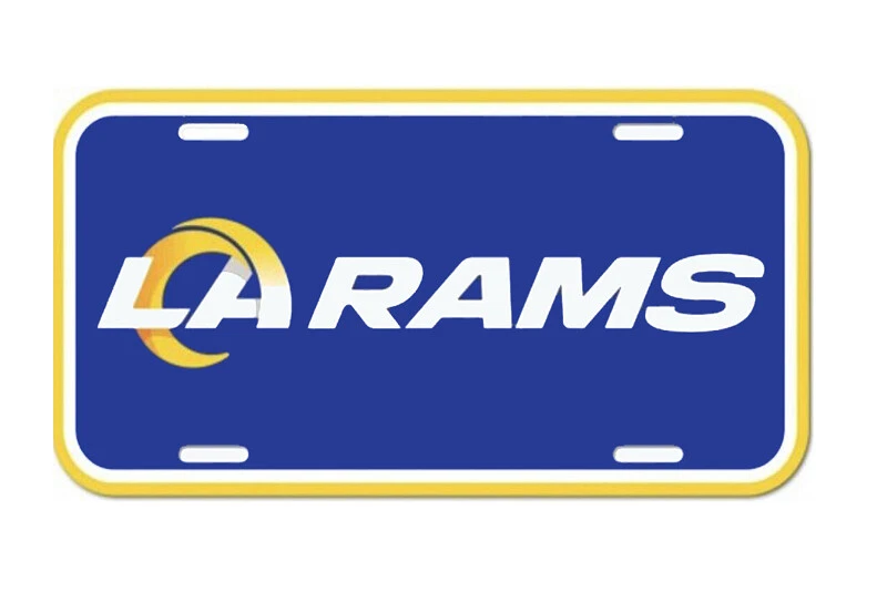 Placa de matrícula de plástico Wincraft de Los Angeles Rams NFL  Foto 1 de 1