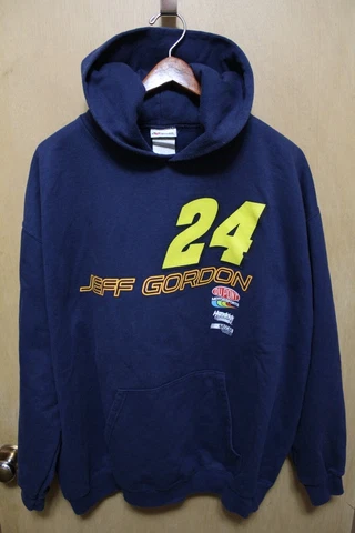 JEFF GORDON #24 HOODIE, NASCAR, CHASE AUTHENTICS, MENS XL. BLUE Cover