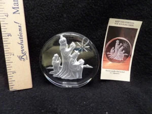 Danbury Mint Glasskulptur "Die drei Könige" mit Papieren - perfekt! - Bild 1 von 3