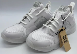 MADDEN NYC Rhinestone Casual White Sneaker ~ Size 8/12 ~ NWT ~ FAST SHIP - Picture 1 of 5