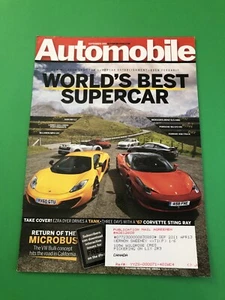 FERRARI 458 ITALIA MCLAREN MP4-12C ORIGINAL VINTAGE PRINT AD MAGAZINE COVER - Picture 1 of 1