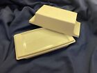 Vintage Tupperware Almond Double Stick Butter Keeper Dish 1512-8 and Lid USA